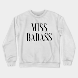 Badass Feminist - F for Feminist Crewneck Sweatshirt